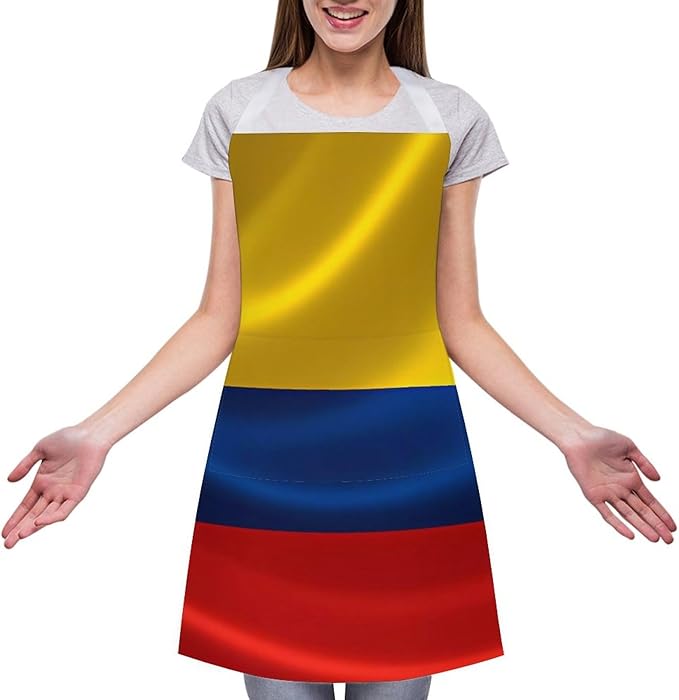Bahamas Map Flag Apron,Waterproof Unisex Adult Aprons with Pockets Kitchen Baking Aprons