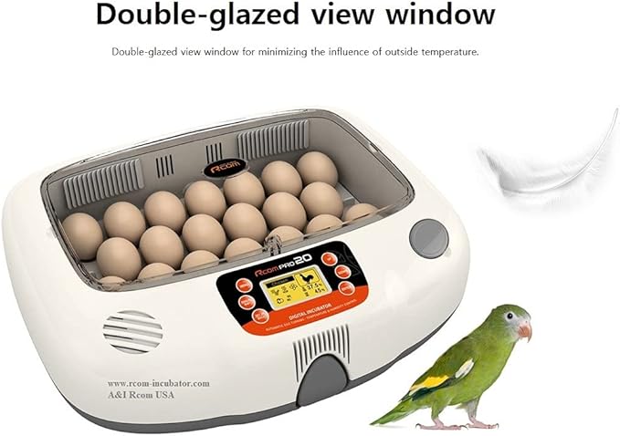 A&I Brooders and Incubators R-Com Pro 20 PX20 Fully Automatic Digital Egg Incubator Warranty You Local USA Distributer