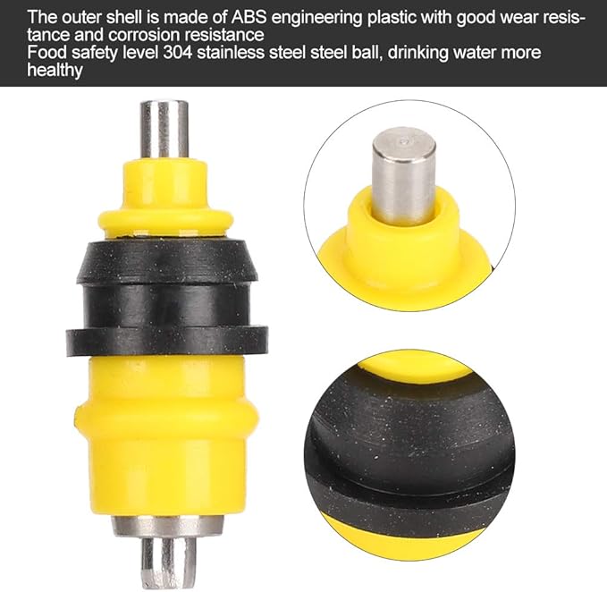 Automatic Chicken Water Nipple Drinker, 10Pcs Stainless Steel Ball Poultry Water Nipple Drinker Feeders Drinking Fountain Ball Valve Type Drinkers for Poultry Hen Duck