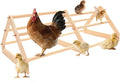 Chicken Perch - Chicken Roosting Perch with Natural Solid Wood, Hand-Polished Freestanding Design for Birds, Chicks & Parrots | Chicken Perch for Coop Accessories(Large, Extra-Long Triangle)