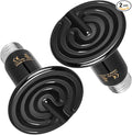 Simple Deluxe 50W Ceramic Heat Emitter Reptile Heat Lamp Bulb No Light Emitting Brooder Coop Heater for Amphibian Pet & Incubating Chicken, 2 Pack