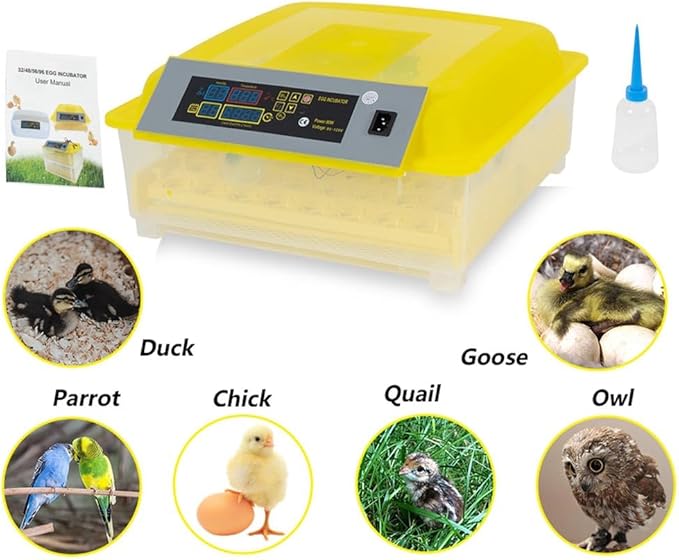 ALLGOOD 48 Eggs Incubator Automatic Digital Hatcher Machine with Auto Egg Turning for Hatching Chicken Goose Duck Birds Quail