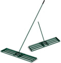 Goplus Lawn Leveling Rake, 42" x 10" Heavy Duty Level Lawn Tool w/ Ergonomic Handle for Soil, Effort-Saving Landscape Rake for Garden, Backyard, Golf Course, Farm, Pasture