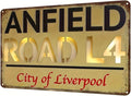Vintage Liverpool City Metal Tin Sign (12X8") - Retro Wall Art For Home, Bar, Cafe & Garage Decor