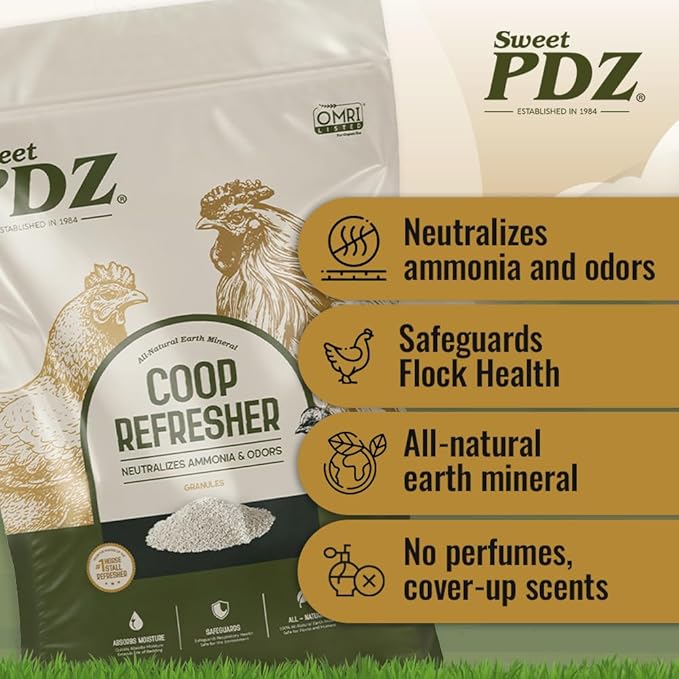 Chicken Coop Refresher, Chicken Coop Deodorizer, Organic, 10 lbs (2-Pack)