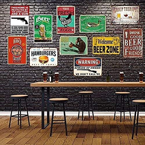 xbowo 15 Types of Bee Retro Garden Metal Tin Sign Kitchen Restaurant Farm Shopping Mall Bar Cafe Man Cave Farm Wall Decoration Iron Painting Metal Plate 8x12inch, Multi