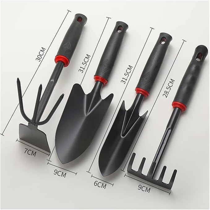 Compatible for Garden Hand Shovel Rake Farm Tool Set Weed Remover Outdoor Metal Harrow Weeding Gardening Tools(Trowel)