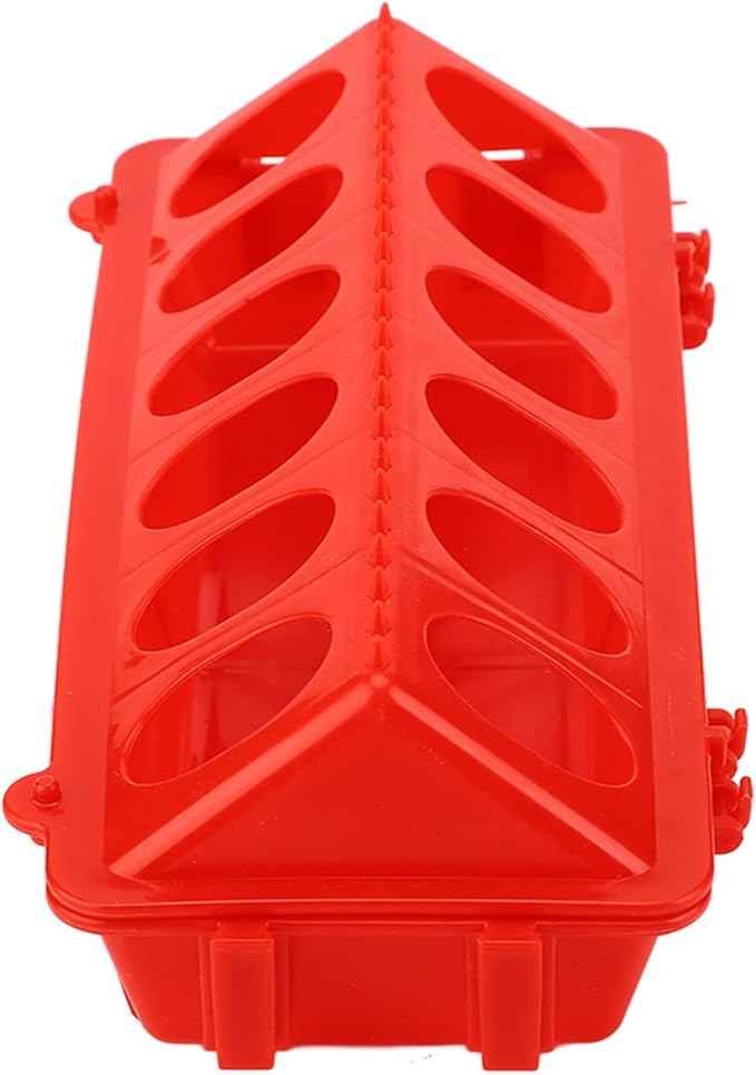 Automatic Poultry Feeder, 12 Holes, Mess Proof, Hygienic Design, Easy Refill and Cleaning, for Chickens, Ducks, Pigeons, Waste Reduction
