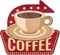 GLOBLELAND Coffee Vintage Metal Tin Sign Retro Coffee Cup Plaque Poster Metal Wall Decorative Tin Signs for Home Kitchen Restaurant Coffee Shop Club Bar Decoration