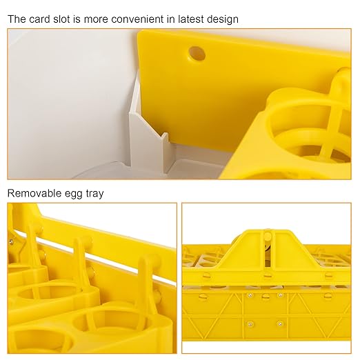42-Egg Incubator Automatic, with Precise Smart PID & Improved Airflow for Uniform Temperature, Built-in Candler & Auto Turner, Ideal for Homestead, Classroom, Hatching Chickens Ducks
