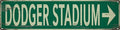 Dodger Stadium Metal Sign 4x16in Vintage Plaque for Sports Fan Man Cave Wall Decor