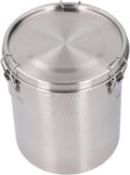 Airtight Stainless Steel Pet Food Storage Container Seal, Varied Large Metal Canister for Dog, Cat, Bird, Coffee, Cereal, Flour, Sugar, Protein Powder, Versatile Storage, (2500ML)