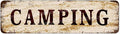 Snowsun Metal Tin Sign Camping Metal Signs Vintage Signs Retro Sign For Home Bar Office Outdoor Garden Wall Decor 4x16 Inch