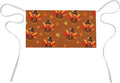 Unisex Apron for Cooking Server Waitress Half Waist Apron with 3 Pockets