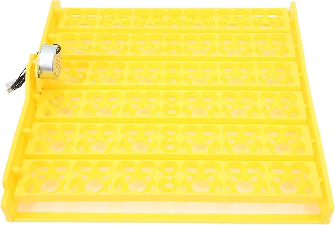 Incubator Egg Tray, Automatic Egg Turning Tray Mini Incubator Hatcher Automatic Egg Turning Tray Tool Egg Turner with Motor for Chicken Duck Quail Egg[12V]