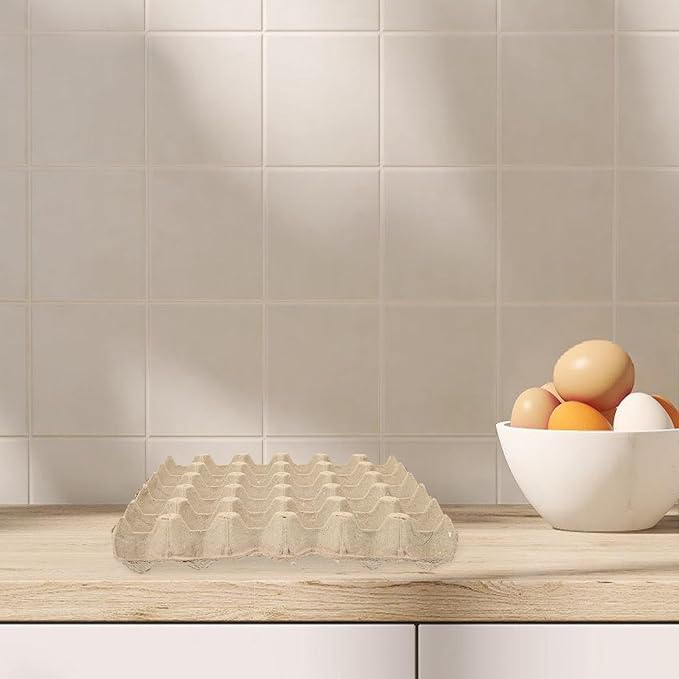 15pcs Egg Cartons: Duck Egg Cartons - 30-Count Paper Trays for Refrigerator Farm Storage - Stackable Holders for Kitchen Party Favors