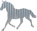 Rustic 3D Corrugated Metal Animal Signs (Horse, 18 Inch)