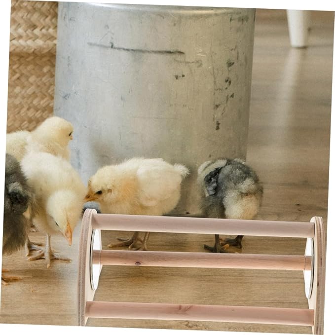 Yardwe Chick Roosting Bar for Brooder Wooden Perch for Chickens Encourages Active Growth Durable Chicken Stand for Coop for Enhanced Wellbeing