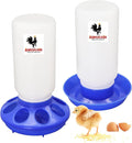 Chick Feeder and Waterer Set – Automatic 1kg Chicken Feeder and 1L Waterer for Baby Chicks, Ducks, and Quail – Brooder Starter Kit & Chicken Coop Supplies and Accessories