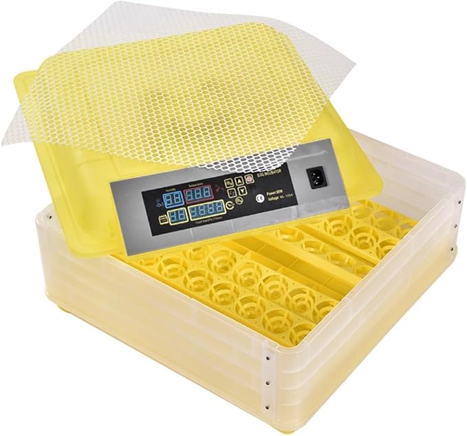 GRAND ORANGE Egg Incubator Automatic Digital Poultry Hatcher Machine Breeder with Temperature Control and Auto Turning for Hatching Chicken Duck Goose Quail Birds (96 Eggs)
