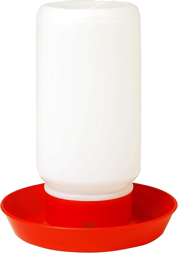 Little Giant® Screw-On Poultry Jar | 1 Quart | Heavy Duty Translucent Plastic Container for Waterer or Feeder | Backyard Chickens | Made in USA