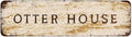 Snowsun Metal Tin Sign Otter House Metal Signs Vintage Signs Retro Sign For Home Bar Office Outdoor Garden Wall Decor 4x16 Inch