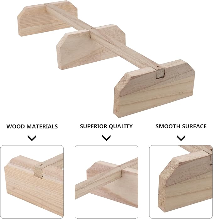Chicken Perch, Strong Freestanding Roosting Bar Solid Wood Accessories Toys for Large Bird Chicks Parrots