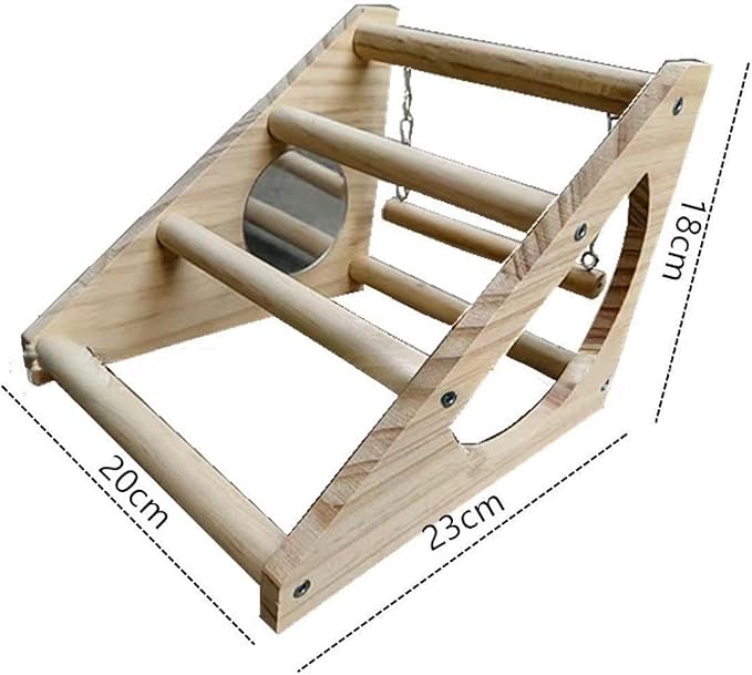 Chick Perch, Chick Stand, Stable for Coop and Brooder,Training Perches Wooden Chicken Roosting Bar for Bird Hens