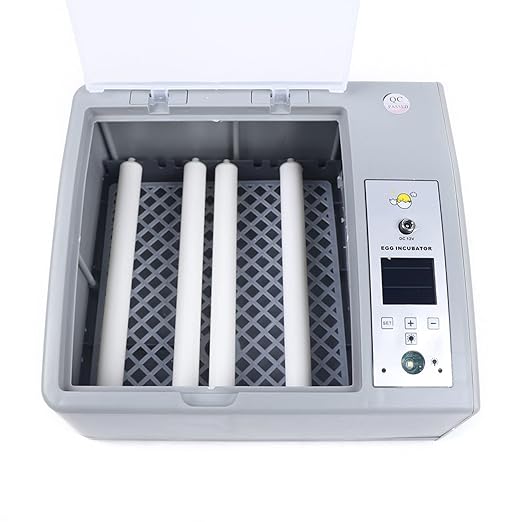 16 Chicken Egg Incubator,Mini Automatic Temperature Incubator, Fully Digital Hatcher with Automatic Turner Temp Control,LCD Screen, for Hatching Chicken Quail(Grey)