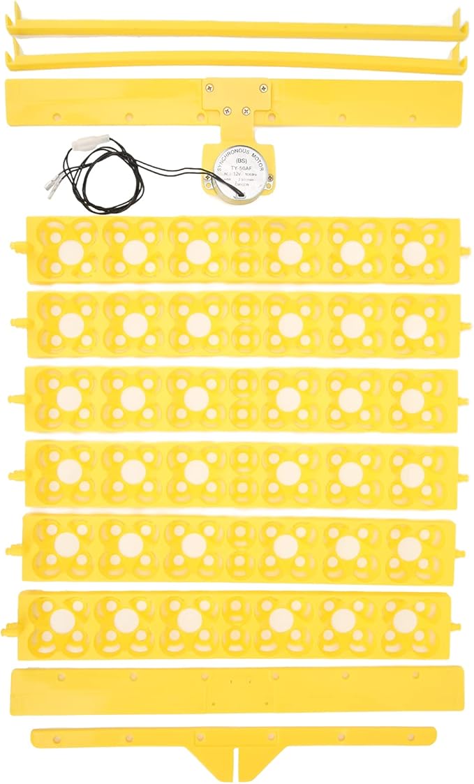 Generic Automatic Egg Turner, Quail Egg Incubator Egg Turner Tray for Incubator 156pcs Fully Automatic Egg Incubation Tray Tool for Chicken Duck Quail Egg (12V)