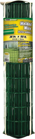 YARDGARD – 2 Inch by 4 Inch Mesh Welded Wire Fence – 36 Inches by 50 Feet – 16 Gauge Green Vinyl Coated Galvanized Steel – for Animal Enclosures | Garden Protection | Property Boundaries