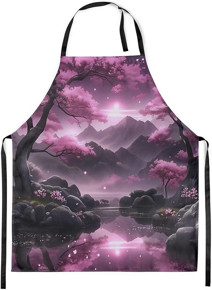 jejeloiu Cartoon Cats Apron for Women Men 26"x31"