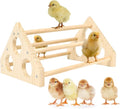 Wooden Chick Roosts Chick Perch, Non-Rotating Chicken Roosting Bar, Solid Fir Wood Splinter-Free Brooder Perch Stand for Chicks, Chicken Coop Jungle Gym Training Toy