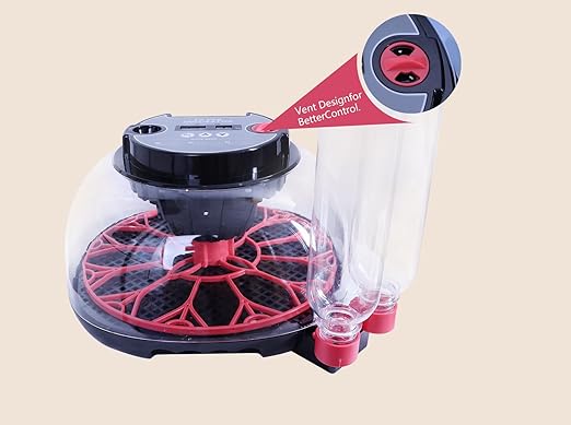 12 Eggs Incubator with Humidity Display and Candler, Automatic Egg Turner, for Hatching Chickens