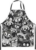 jejeloiu Cartoon Cats Apron for Women Men 26"x31"