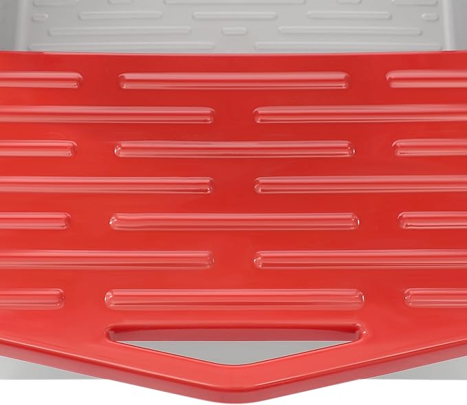 Chicken Nesting Box, 3 Compartments PP Nesting Box, Wall Mountable Nesting Boxes with Inclined Top, Drain Holes & Resting Platform for Chicken and Poultry to Collect Eggs