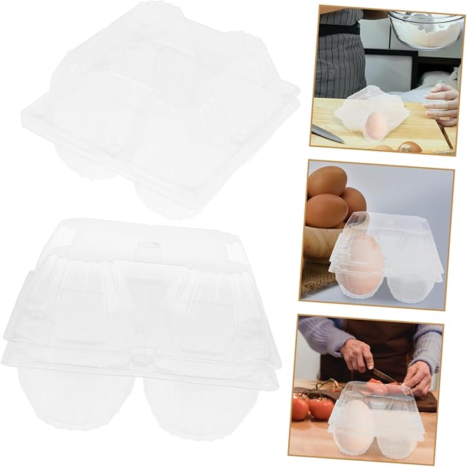 Garneck Egg Cartons Bulk Plastic Egg Holder for Fridge 6 Pack Packaging Box View