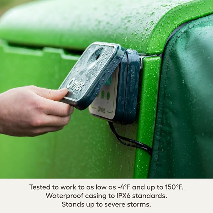Omlet Smart Automatic Chicken Coop Door Opener | Wi-Fi Enabled | Programmable with App | Operated by Light Sensor or Timer | Easy to Install | Mains or Battery Powered | Built-in Safety Sensors Green