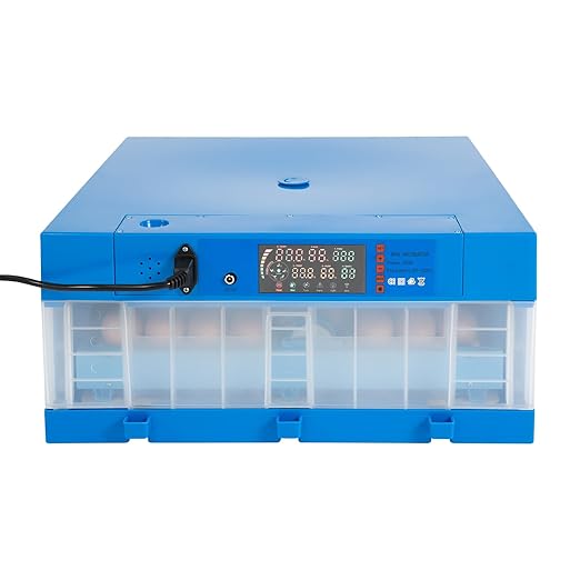 Egg Incubator, 64 Eggs Smart Hatcher Digital Incubator Household Mini Incubator Water Bed w/Fully Automatic Egg Turning and Humidity Controle for Chickens Ducks Goose Birds Dove Quail