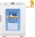 25L Reptile Incubators for Hatching Eggs, Digital Science Lab Incubator,Cooling and Heating 10-60°C, 12VAC/110VDC Dual-Power Small Portable Incubator for Laboratory, Home, Vehicle, White