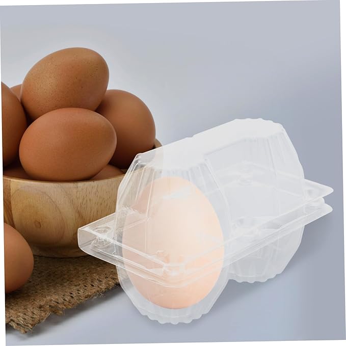 Garneck 6pcs Goose Egg Holder Egg Organizer for Refrigerator Packaging Container for Storage and Display