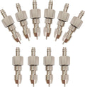 10pcs Stainless Steel Rabbit Water Nipples Metal Dispenser Hamster Waterer Automatic Watering System Kit