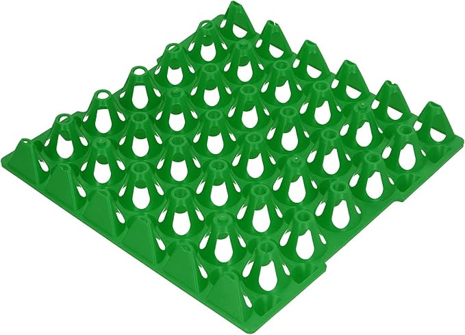5PCS Egg Flats, Green Plastic Chicken Egg Cartons Stackable & Reusable Egg Crates Holder Trays for Storage Transportation (30 Eggs/Tray)