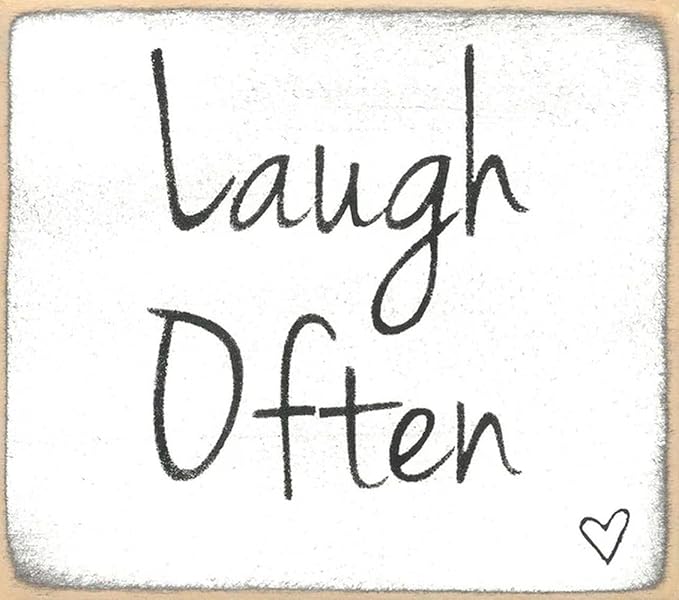 Farmisms 3x3 Inspirational Wooden Rustic Country Signs for Country Farm Living –Laugh Often