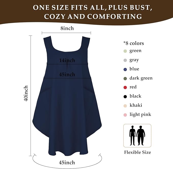 Apron for Women with Pocket Cotton Linen, Japanese Cross Back Apron for Gardening Painting