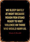 Winston Churchill Quotes Winston S Churchill Quotes Retro Vintage Decorative Metal Tin Sign 8X12 Inch, 8Inch*12Inch
