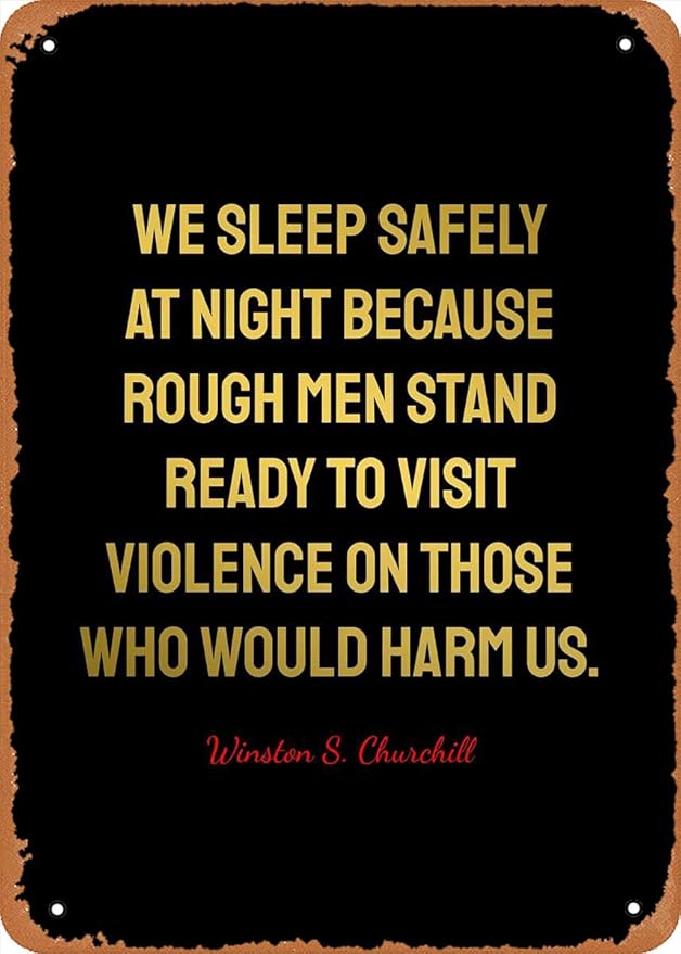 Winston Churchill Quotes Winston S Churchill Quotes Retro Vintage Decorative Metal Tin Sign 8X12 Inch, 8Inch*12Inch