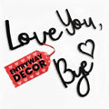 21.6" Love You Bye Sign Above Door Decor - Wall Sign Door Decorations, Good for Inside and Outside Use, Lightweight and Easy to Install Farmhouse Wall Art, Suitable for Hallway and Living Room