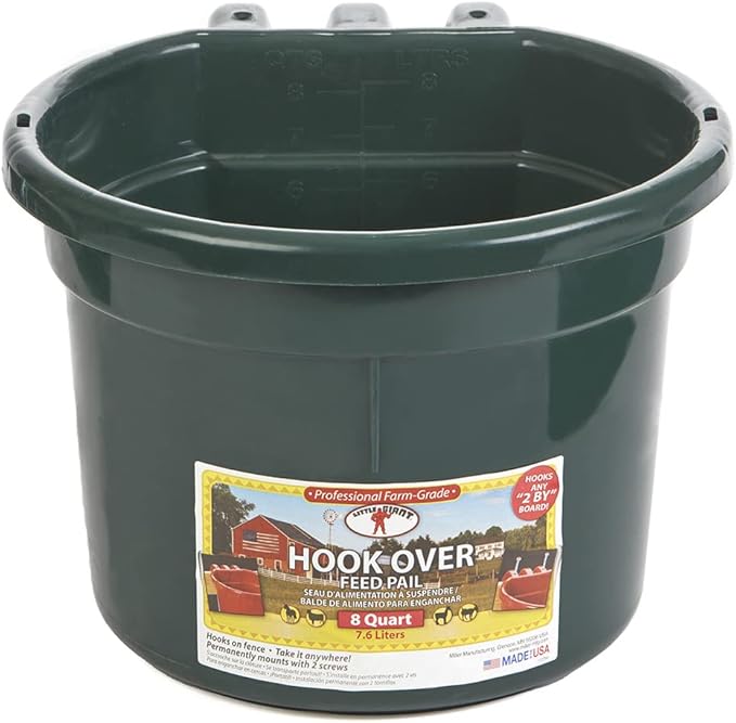8 Quart Hook Over Feed Pail