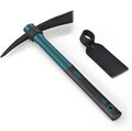 2pcs Gardening Picks with 1pcs Handle Multi-Functional Garden Hoe Pick Axes for Digging